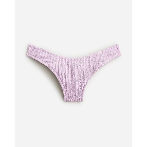 New NWT J. Crew Textured Curved Cheeky Bikini Swim Bathing Suit Bottom Large - Picture 2 of 8